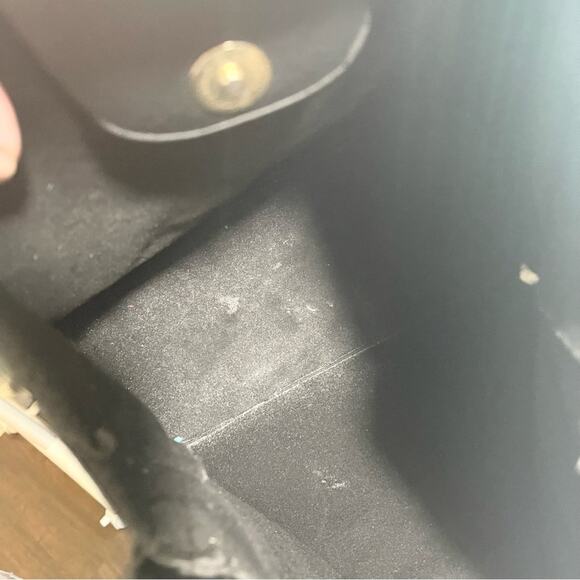 Lulu Dharma Womens Leather Tasseled Shoulder Handbag Bucket Bag Black One Size - Picture 9 of 16